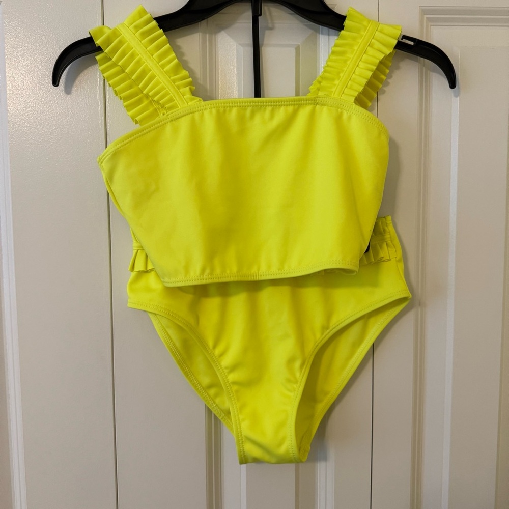 Habitual Vibrant Yellow Girls Swimwear